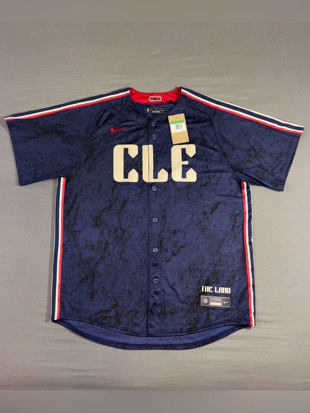 Men’s Nike Cleveland Guardians City Connect MLB Jersey Navy Blue Size XL